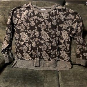 💕 Black and Gray Floral Sweatshirt 💕